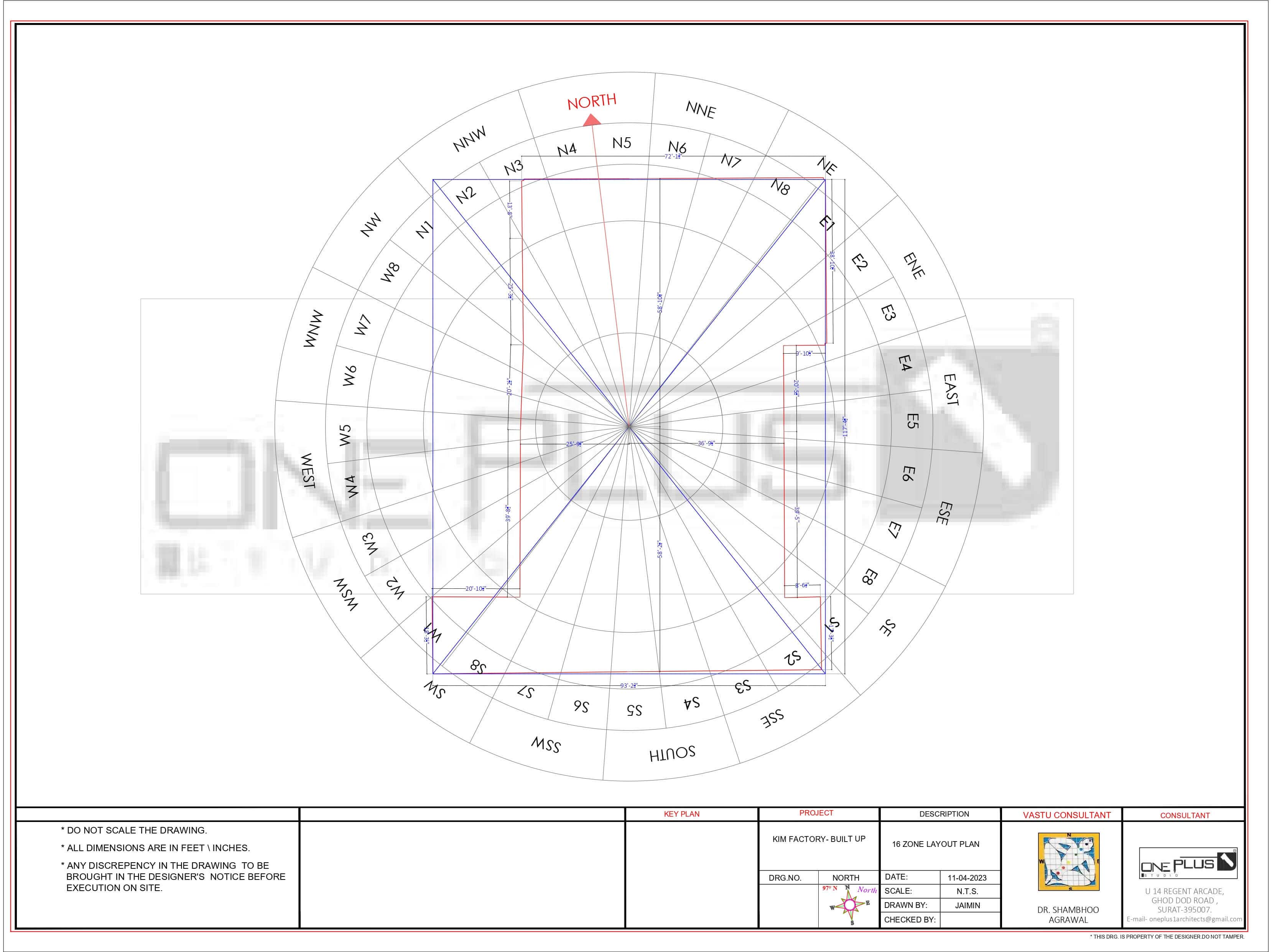 16 Zone Layout Plan